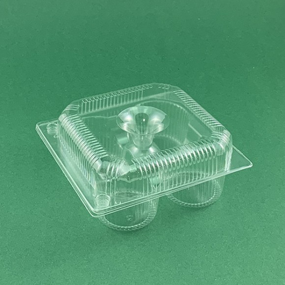 Пластмасова кутия за мини кексчета и мъфини - 156х149 h67мм